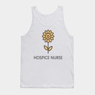 Hospice Nurse " sunflower " Tank Top